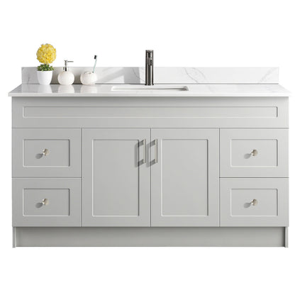 60″ Single Sink Bathroom Vanity (HDF). Free Standing Bathroom Cabinet