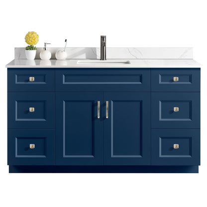 60″ Single Sink Bathroom Vanity (Pinewood). Free Standing Bathroom Cabinet