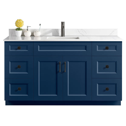 60″ Single Sink Bathroom Vanity (Pinewood). Free Standing Bathroom Cabinet