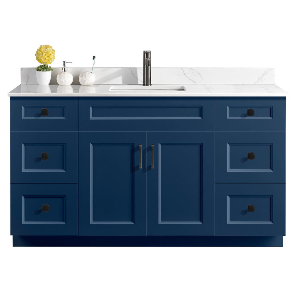 60″ Single Sink Bathroom Vanity (Pinewood). Free Standing Bathroom Cabinet