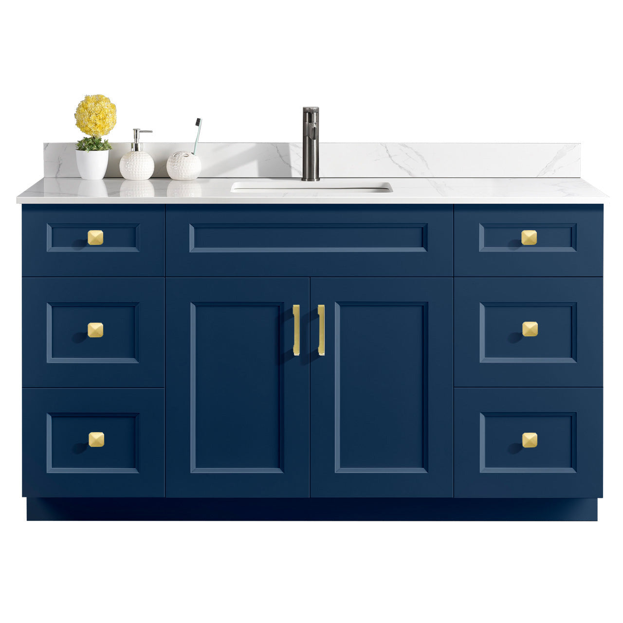 60″ Single Sink Bathroom Vanity (Pinewood). Free Standing Bathroom Cabinet