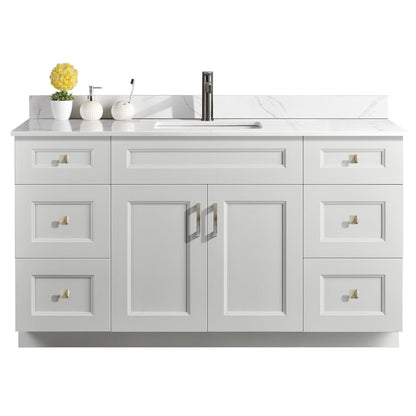 60″ Single Sink Bathroom Vanity (Pinewood). Free Standing Bathroom Cabinet
