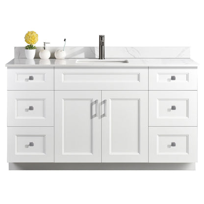 60″ Single Sink Bathroom Vanity (Pinewood). Free Standing Bathroom Cabinet