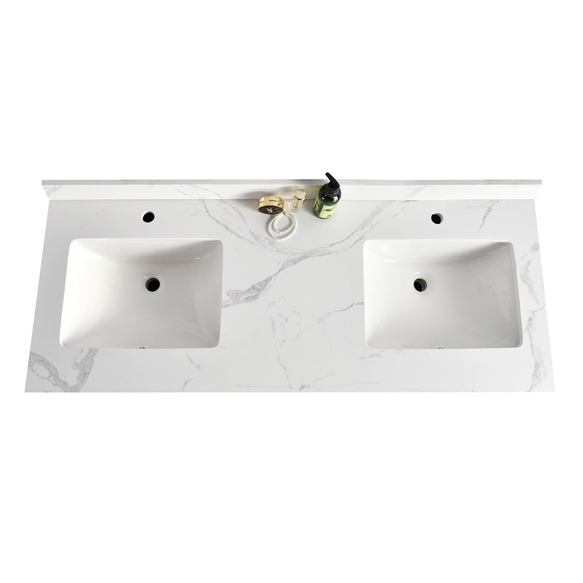 60″ Double Sink Bathroom Vanity (HDF). Free Standing Bathroom Cabinet