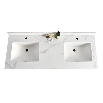 60″ Double Sink Bathroom Vanity (HDF). Free Standing Bathroom Cabinet