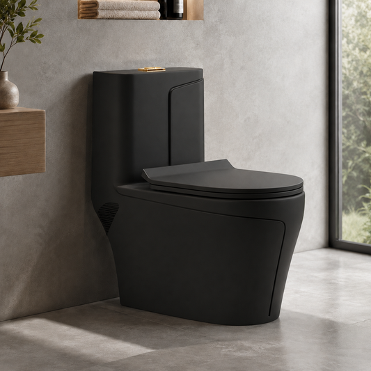 T2260B - Matte Black One Piece Toilet