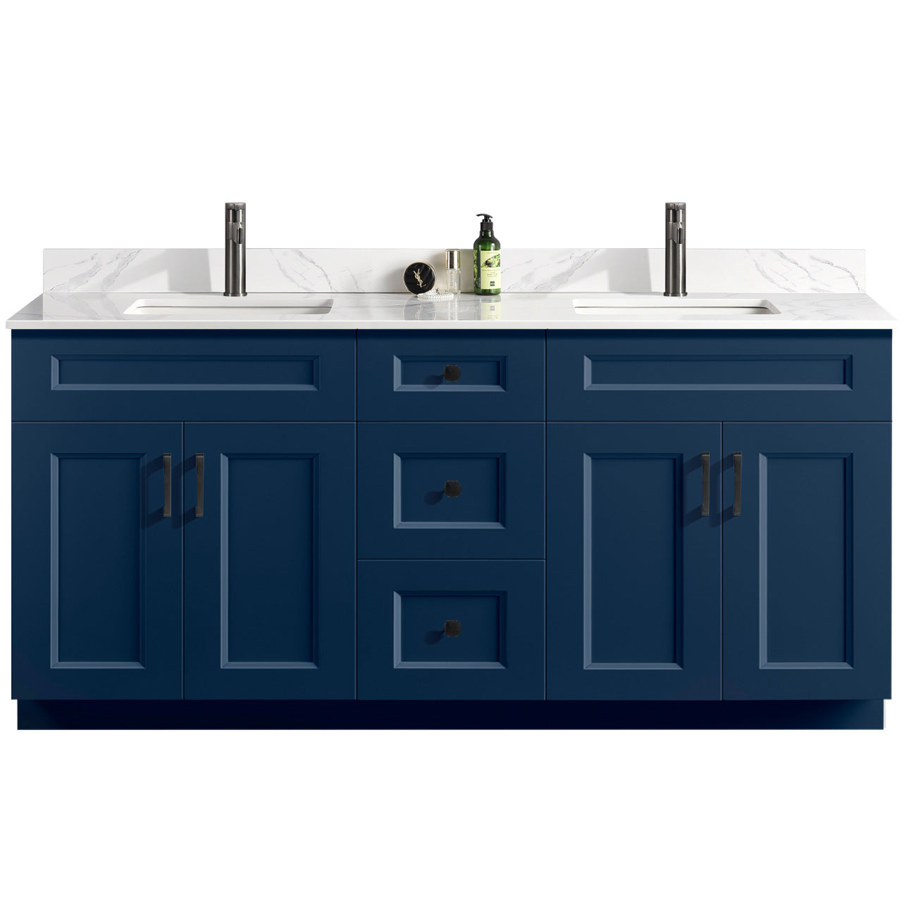 72″ Double Sink Bathroom Vanity (Pinewood). Free Standing Bathroom Cabinet