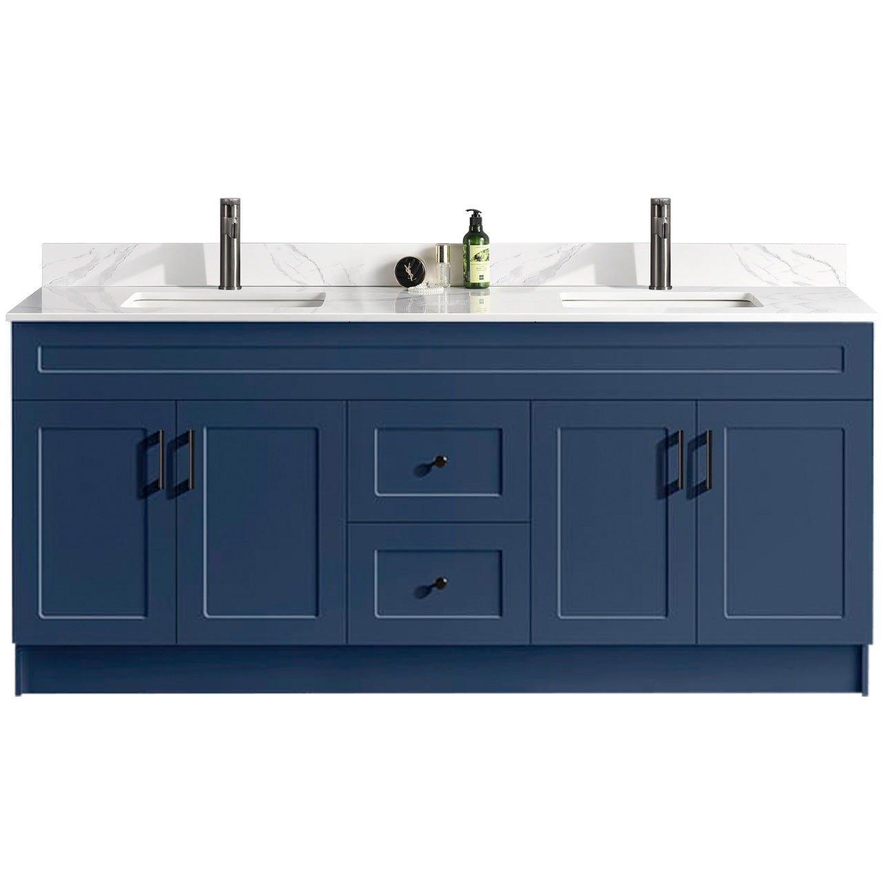 72″ Double Sink Bathroom Vanity (HDF). Free Standing Bathroom Cabinet