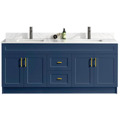 72″ Double Sink Bathroom Vanity (HDF). Free Standing Bathroom Cabinet