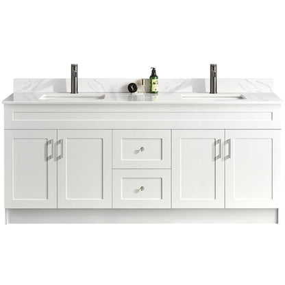 72″ Double Sink Bathroom Vanity (HDF). Free Standing Bathroom Cabinet