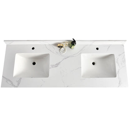 72″ Double Sink Bathroom Vanity (Pinewood). Free Standing Bathroom Cabinet