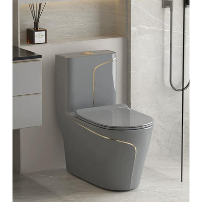 T2260GG - Grey & Gold One Piece Toilet