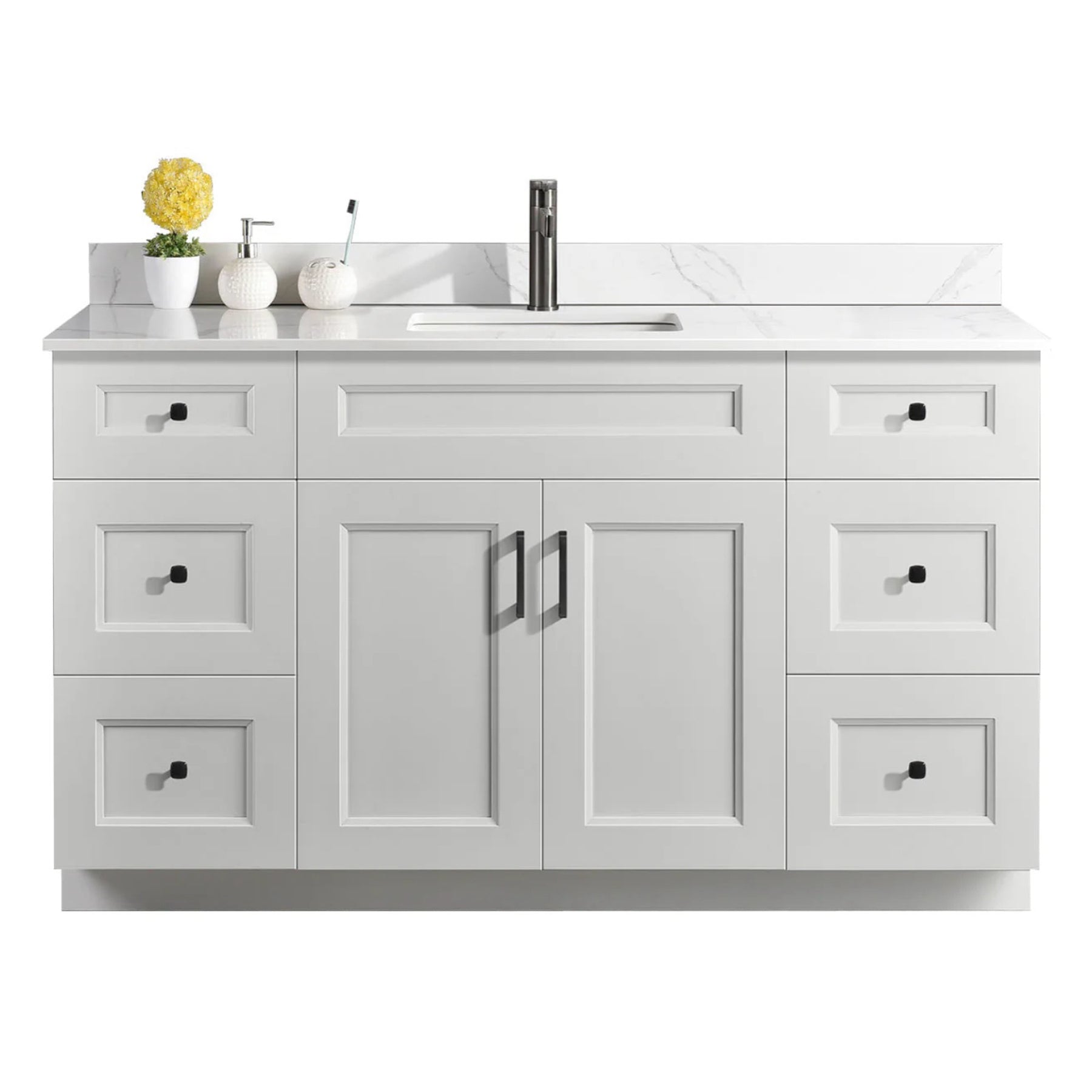 54″ Bathroom Vanity (Pinewood). Free Standing Bathroom Cabinet