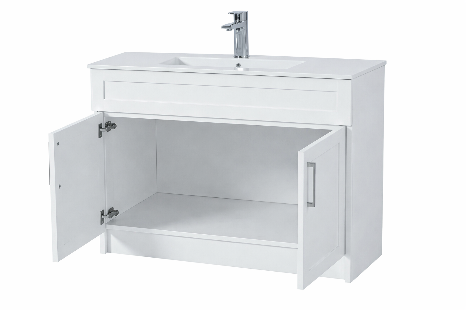 36″ Freestanding Bathroom Vanity With Ceramic Top (MDF)(GLS118)