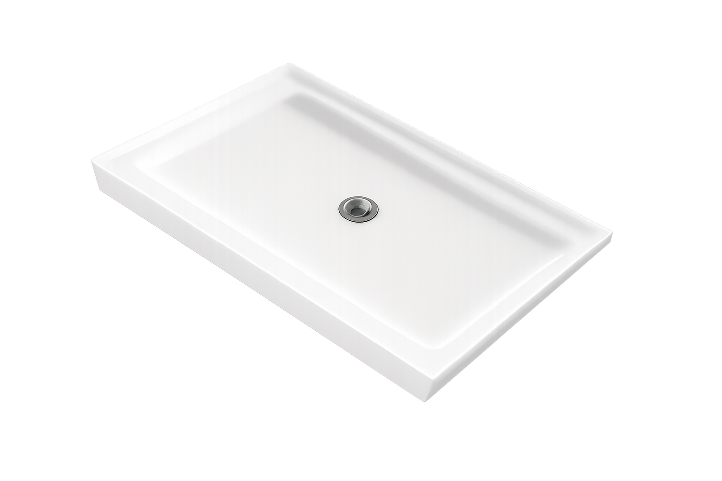 48×32 inch Central Drain Acrylic Shower Base