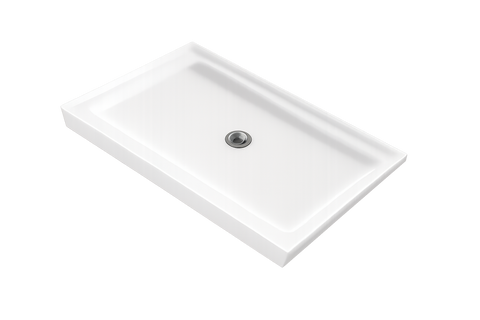 48×32 inch Central Drain Acrylic Shower Base
