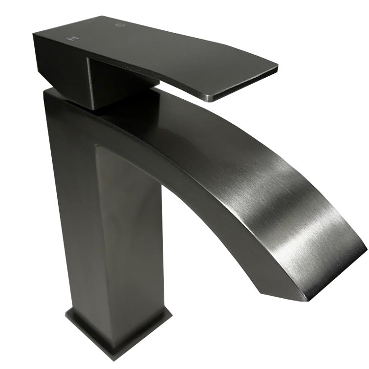 Modern Single Handle Bathroom Faucet Matt Black / Brushed Nickel / Gold