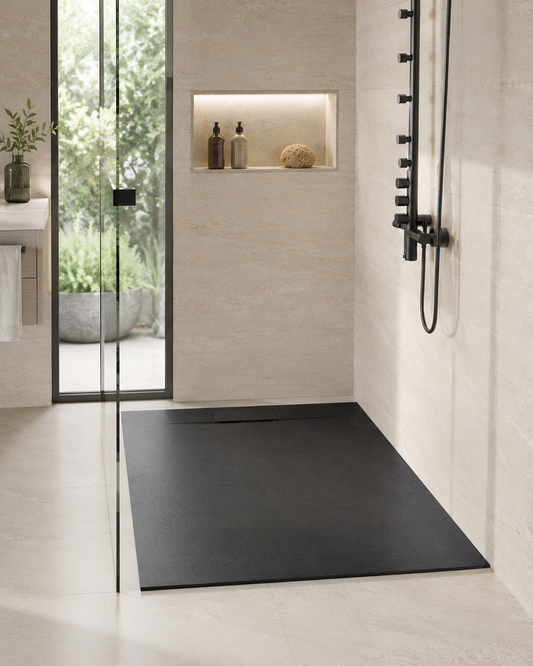 60" x 36" Stone Shower Base