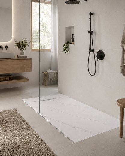 60" x 32" Stone Shower Base