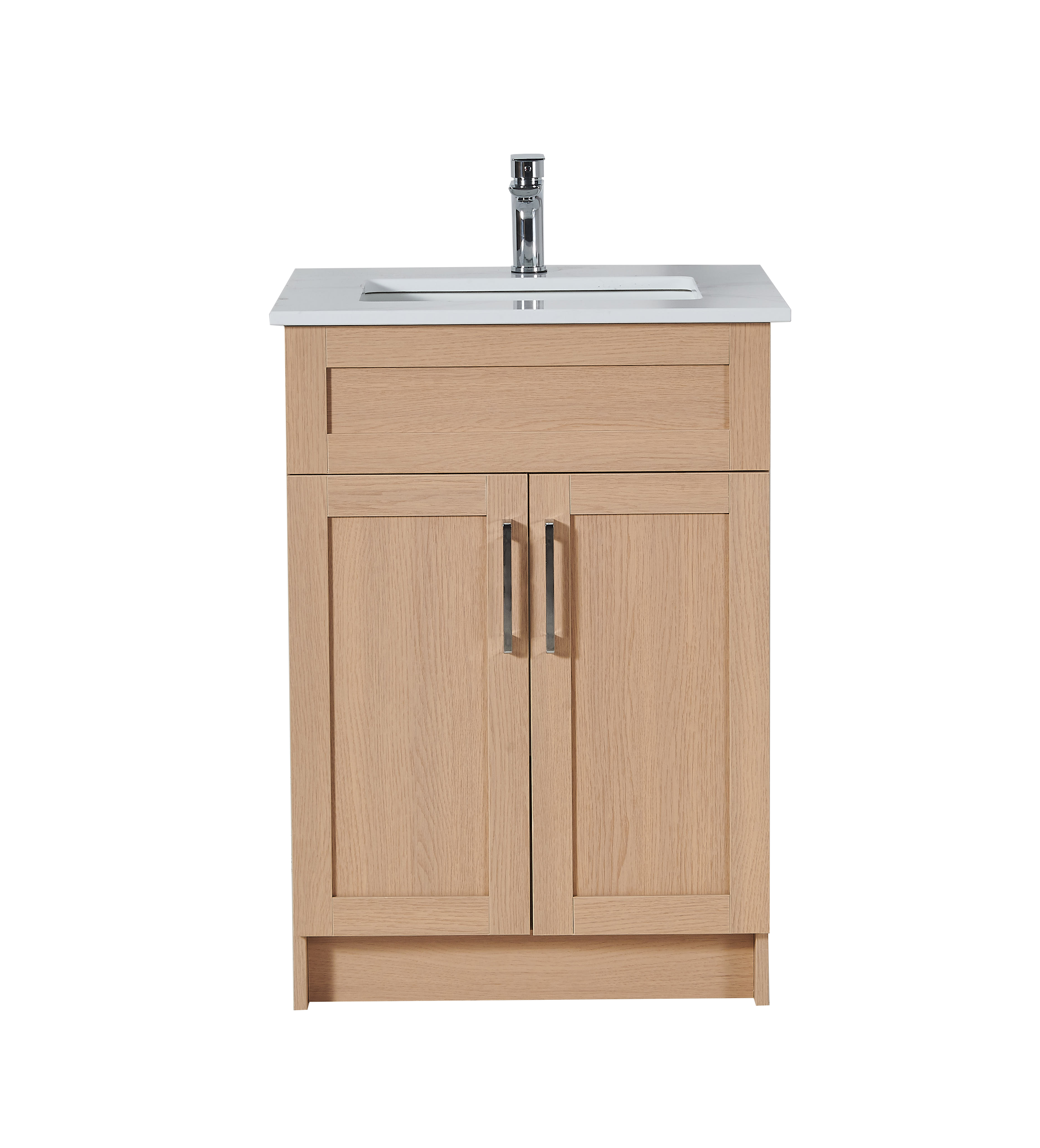 24 inch Particle Board Light Oak Vanity