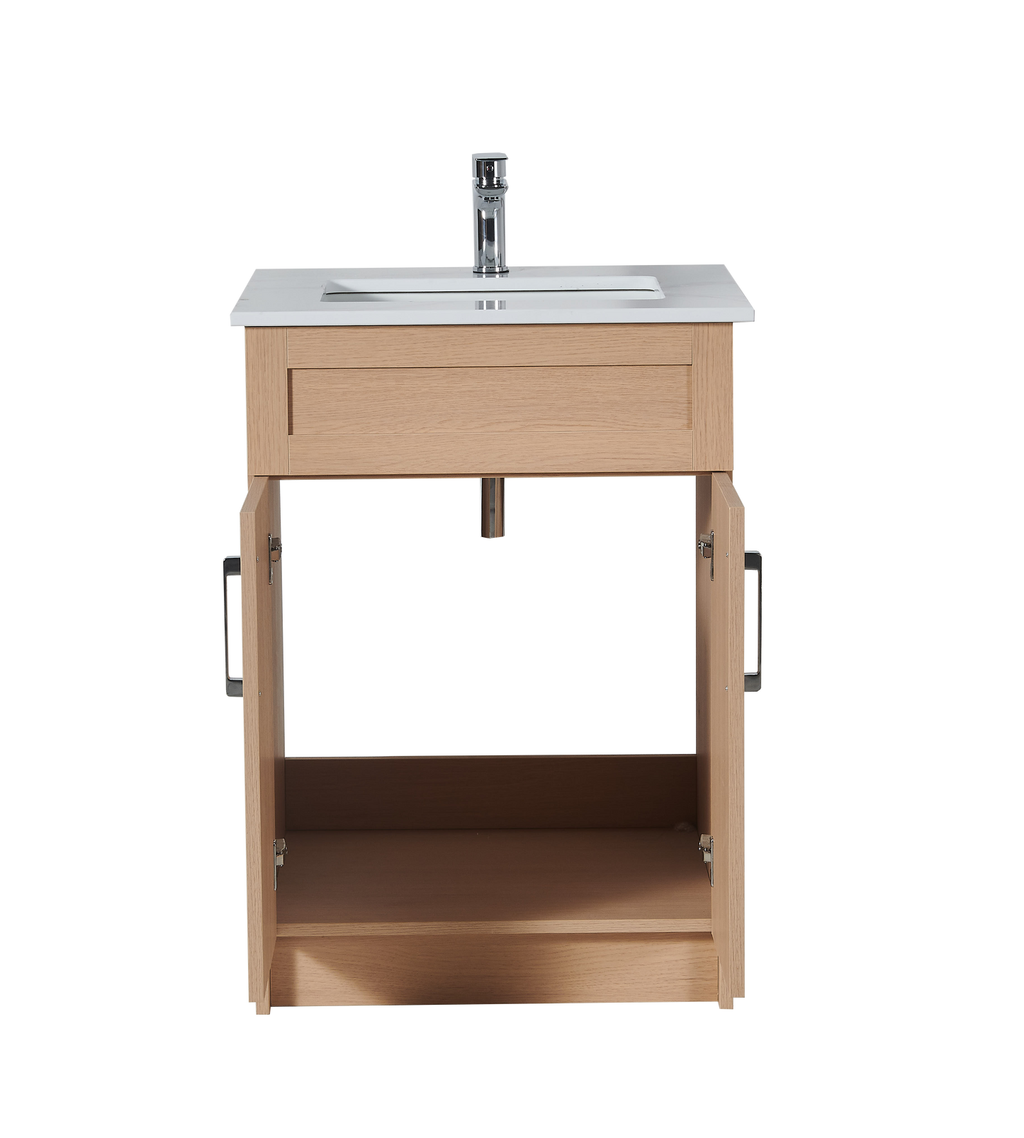 30″ Bathroom Vanity Oak Light (MDF) Free Standing