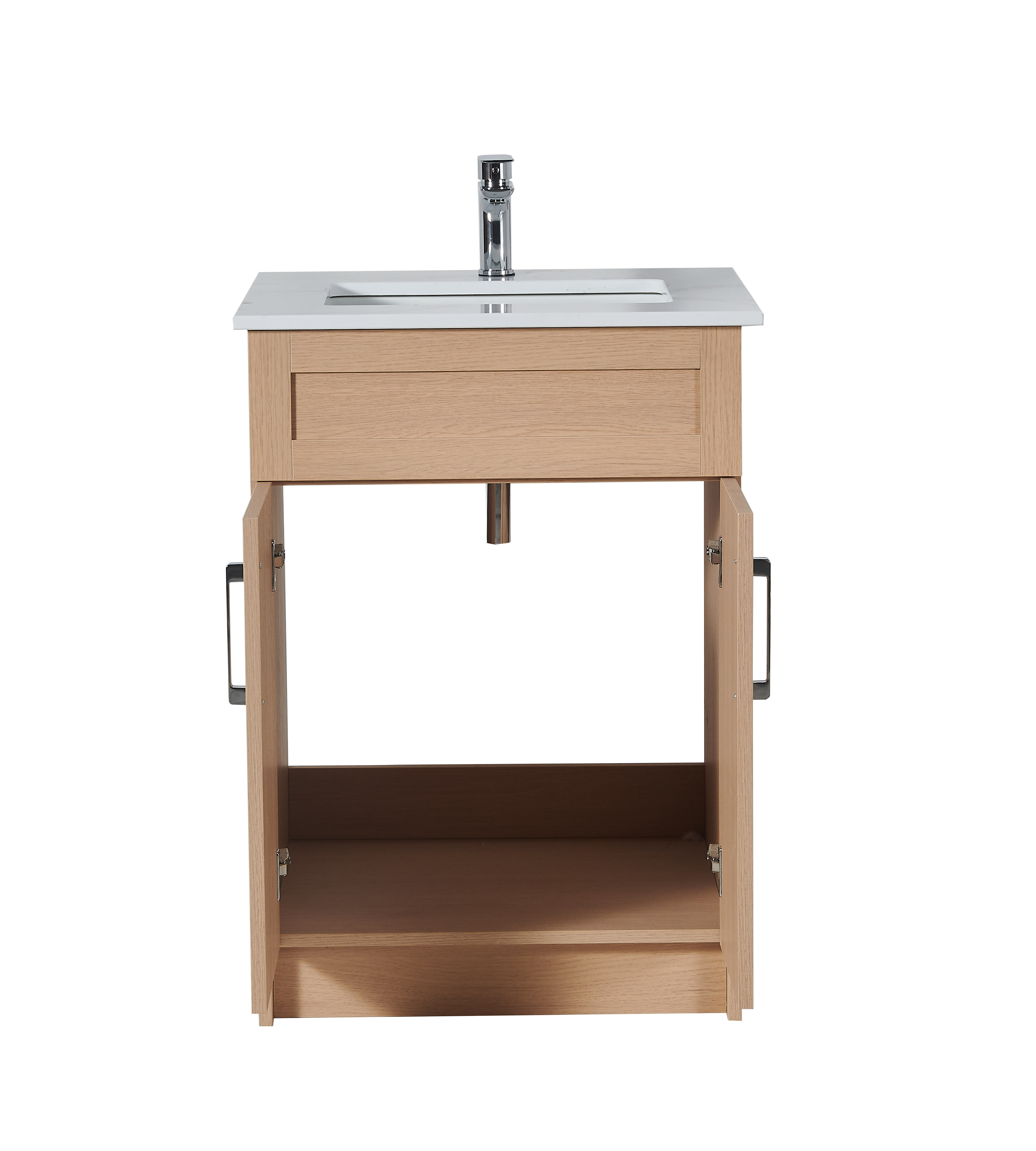 24 inch Particle Board Light Oak Vanity