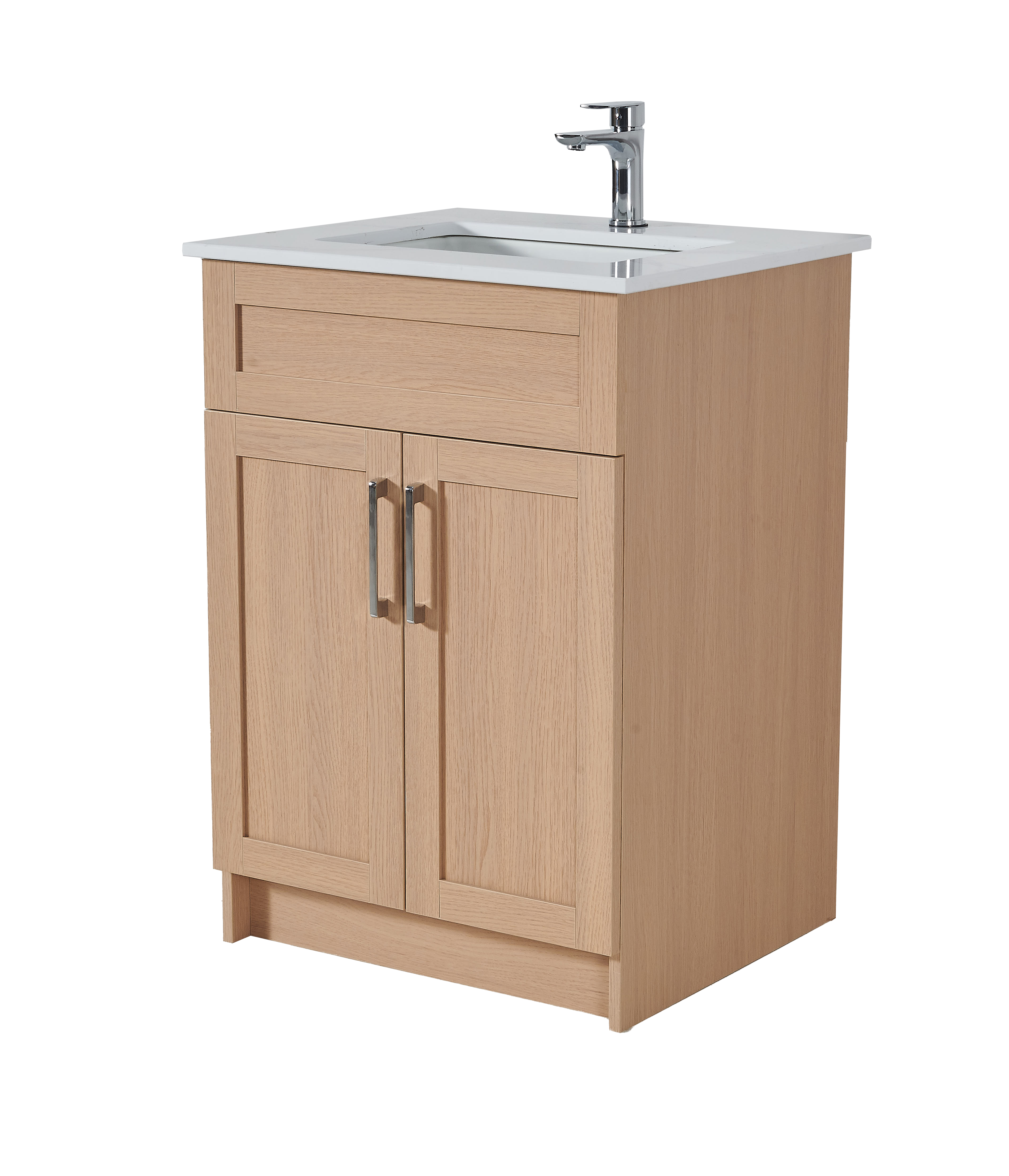 24 inch Particle Board Light Oak Vanity