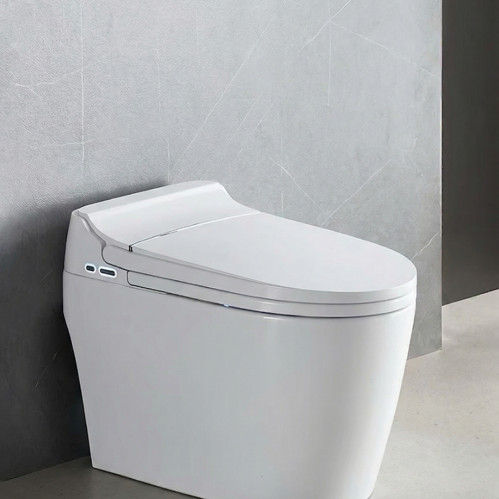 One Piece Bidet Smart Toilet Black/White