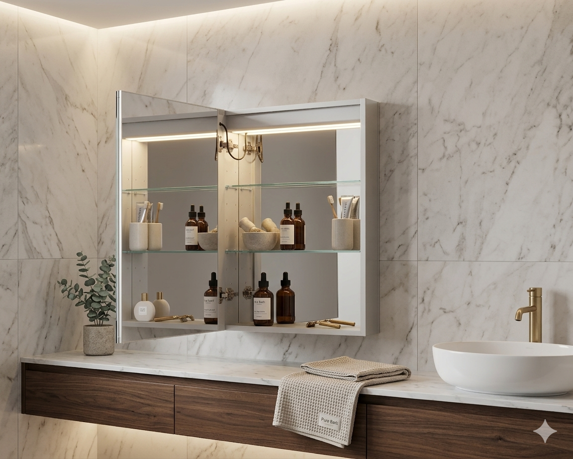 LED mirror cabinet & Bluetooth