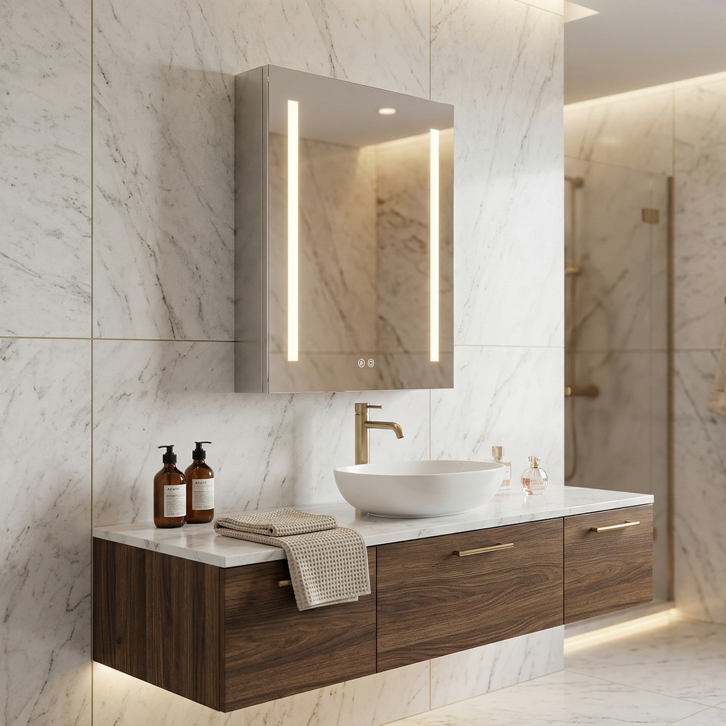 LED mirror cabinet & Bluetooth