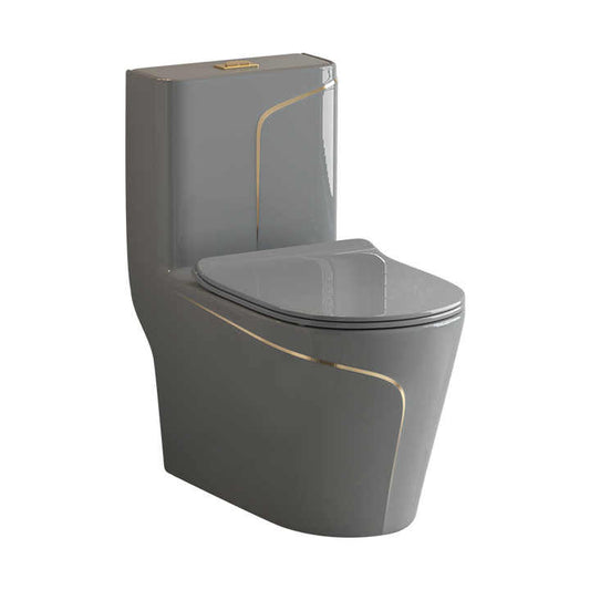 T2260GG - Grey & Gold One Piece Toilet