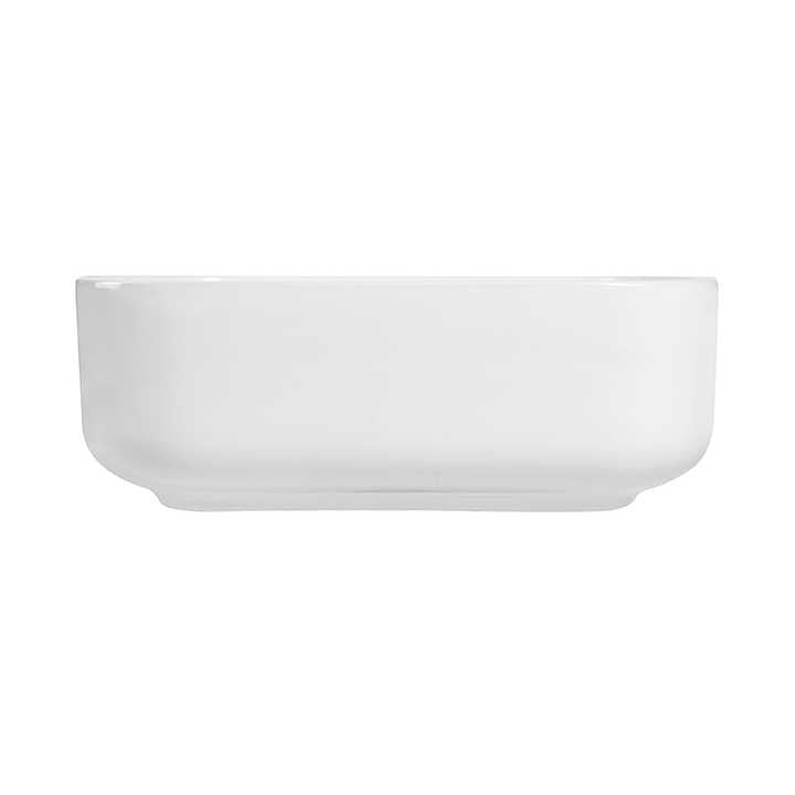 Square Ceramic Vessel Sink – White Finish