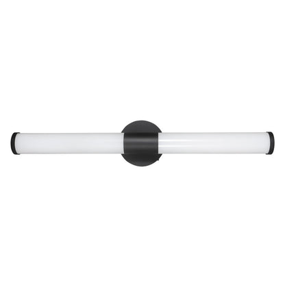 24'' Cylindro Classic Vanity Light Series / Chrome/Matt Black