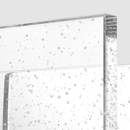 33'' Contemporary Chrome Wall Vanity Light – Bubble Glass Shades (4-Light)