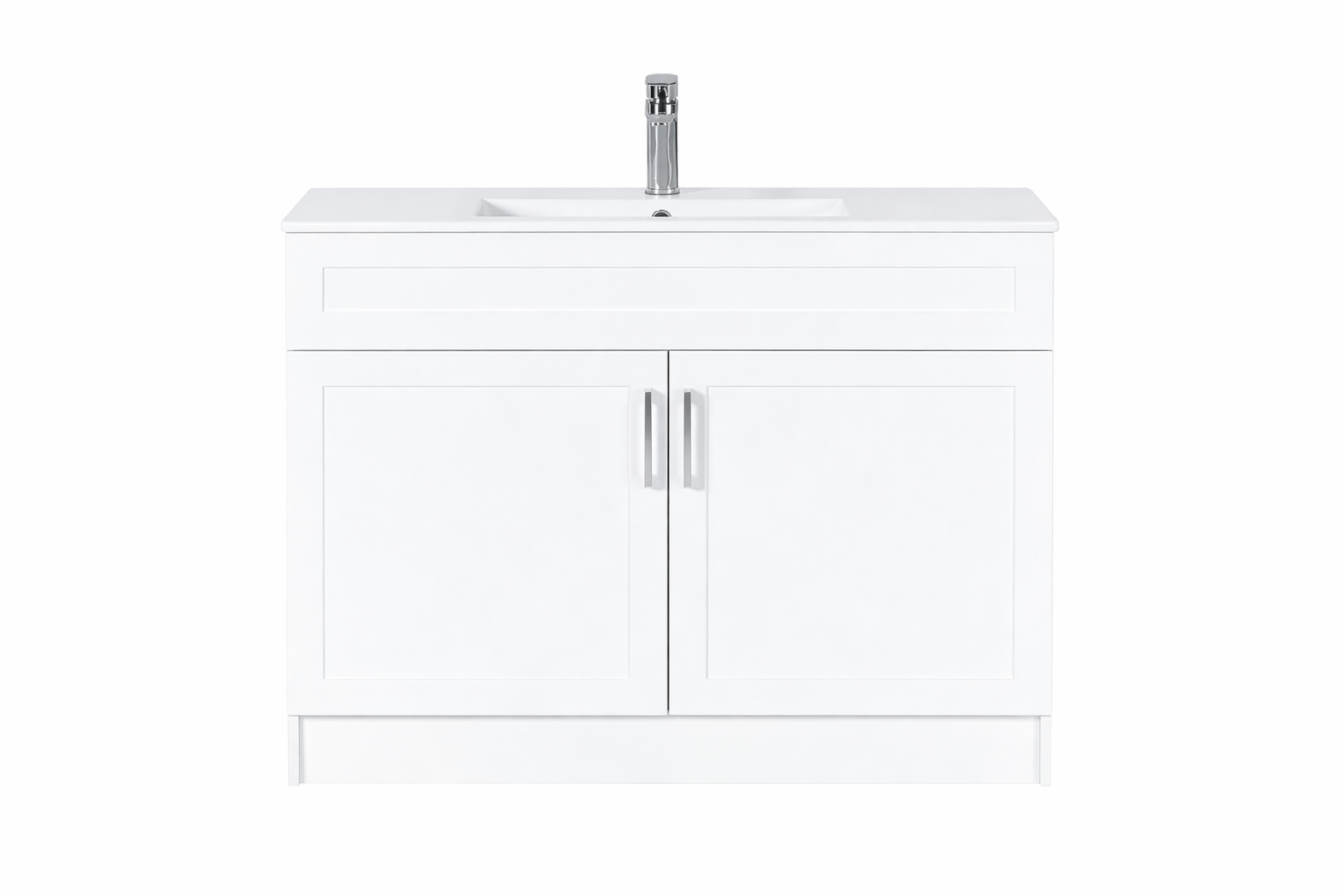 36″ Freestanding Bathroom Vanity With Ceramic Top (MDF)(GLS118)