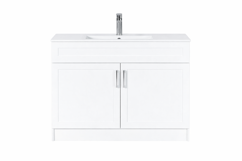 36″ Freestanding Bathroom Vanity With Ceramic Top (MDF)(GLS118)
