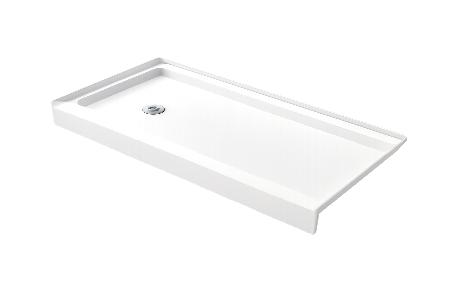 60×30 inch Left Drain Acrylic Shower Base