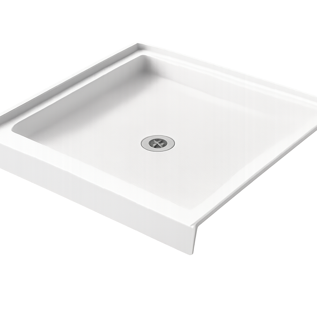 32x32 inch Central Drain Acrylic Shower Base