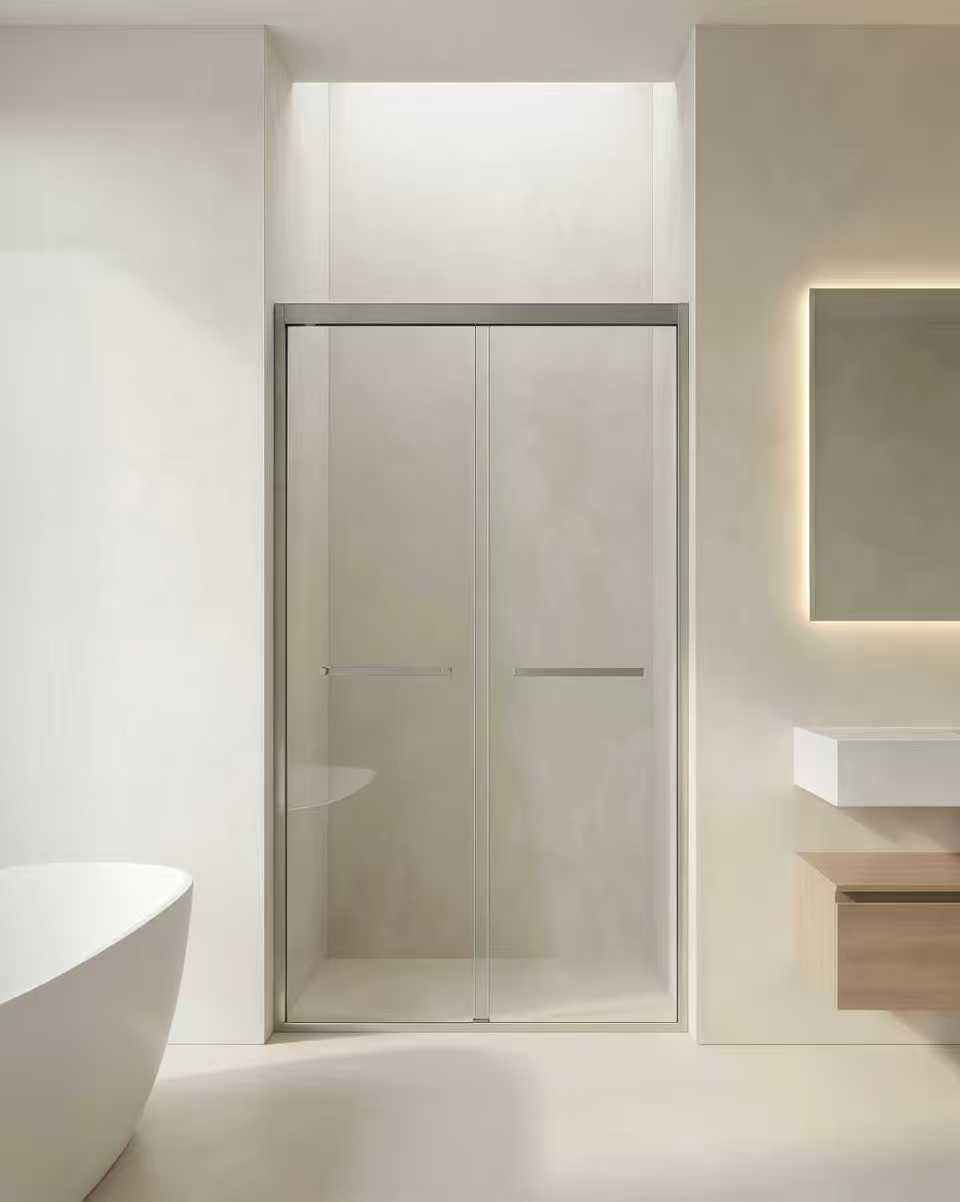 BL-603 Double Sliding Framed Shower Door (48x72, 60x72, 60x75)