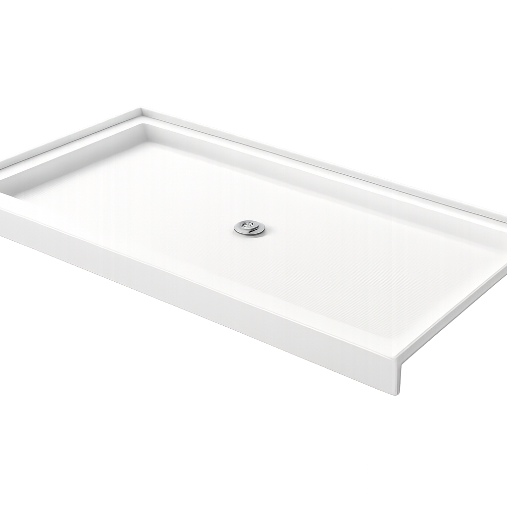 54×32 inch Central Drain Acrylic Shower Base