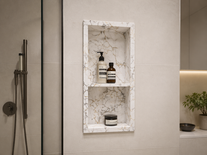 Quartz Shower Niche with Shelf